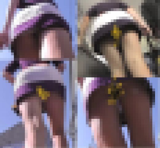 【盗撮】巨乳！長身お姉さんのタイトミニから見えたチラリズム！！　サンプル画像3