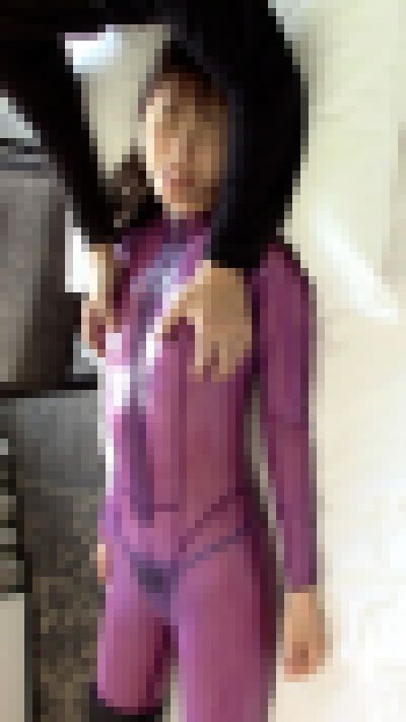 素人感度抜群ラバーブーツフェチ【約16分】さくら lilac-catsuit サンプル画像