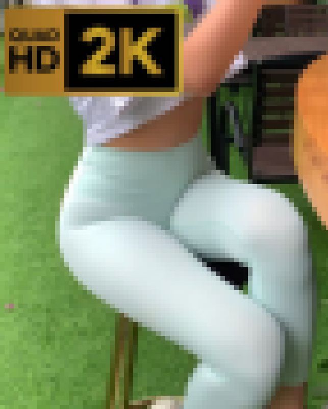 2K動画　ミントグリーンレギンス２　妖艶の腰つき サンプル画像