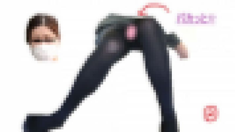 ※顔出し※パカっ♡脚を開いて何か♡が見えてしまった、黒タイツ美人○○レディ② サンプル画像