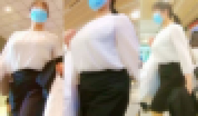 No.700ボイン×2の跳ねまわるボリューム満点爆乳OLさんの外回り中のひと時 サンプル画像