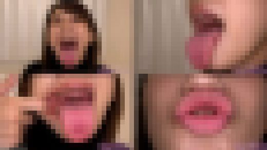 【舌フェチベロフェチ】美波もものエロい舌と口内をじっくり観察　サンプル画像1