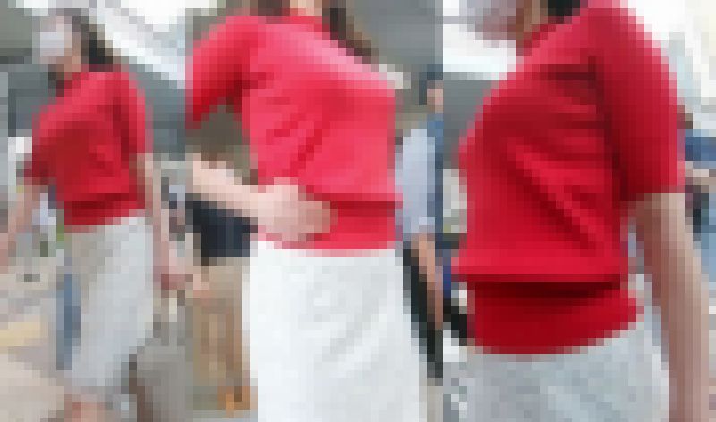 No.702スレンダー×乳揺れのスタイリッシュボディが光る美巨乳美人お姉さんに密着取材 サンプル画像