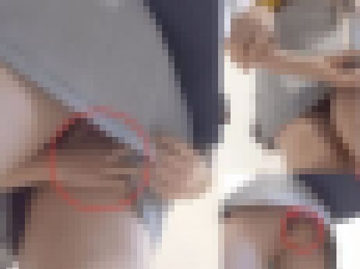 【超貴重映像】スカートの中を撫で回す将来有望な息子　サンプル画像2