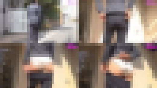 パンツスーツOLむっちりおしりにクイコミ。パンティーライン(3) サンプル画像2