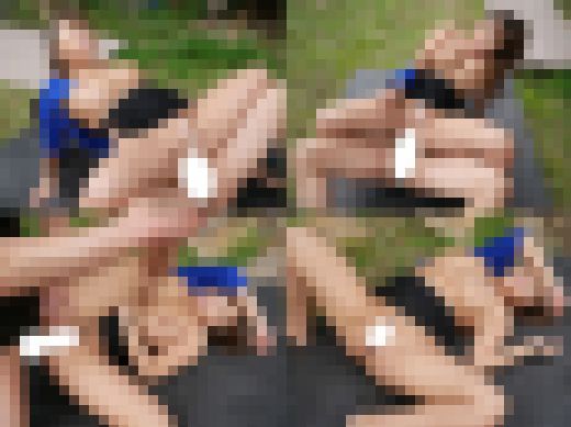 【ピンク直腸ぽっかり】95cmJメガトン級おっぱいの日焼けギャルのアナルを巨根ピストンしたらマジイキ絶頂【アナルSEX個撮】　サンプル画像3