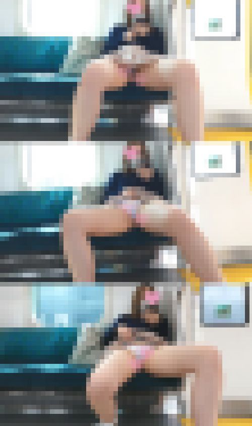 透けパンツで車内でスカートめくり!カメラに気づいてもべっちょり股間見せてくれる美女!_TPC-046 サンプル画像2