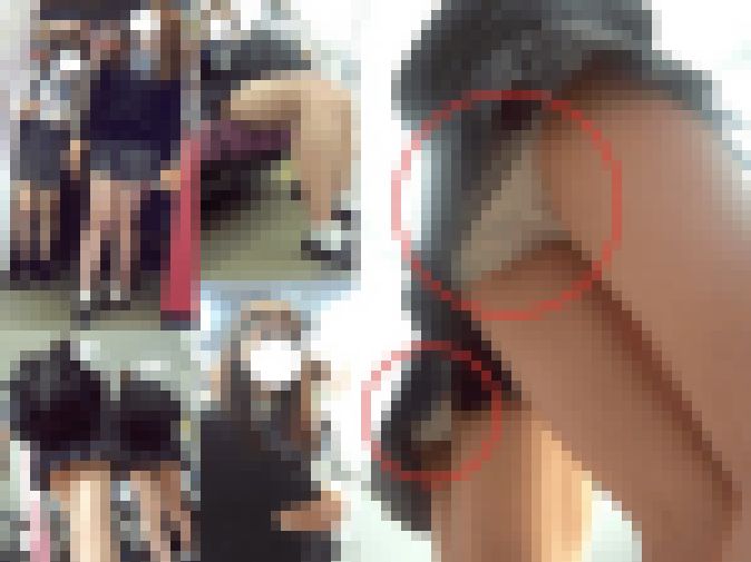 美少女JK12分追跡したらバレ発生 サンプル画像