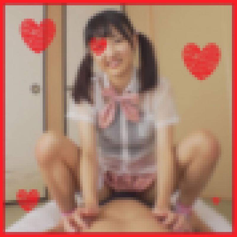 【制服コス×中出し】貧乳口リの美少女が制服コスでご奉仕♥小柄な体にナマ中出し♥ サンプル画像