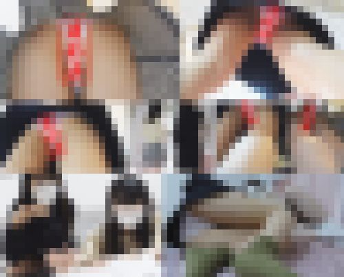 2人でパンチラ連発！文京区へお引越し希望で家具家電付き　サンプル画像3