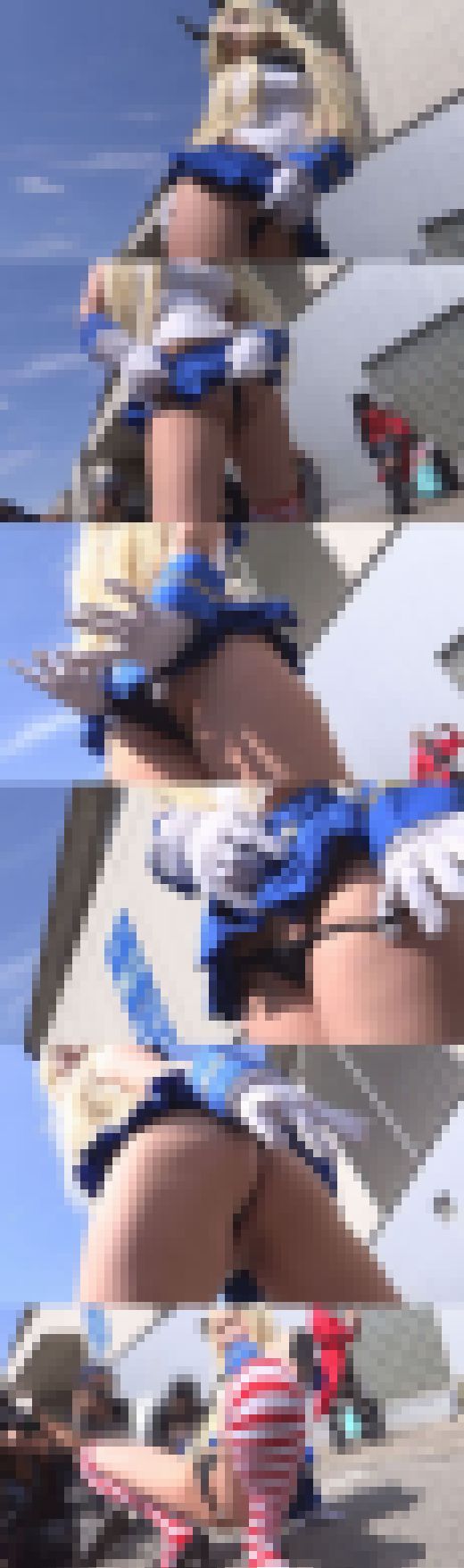 【超高画質フルHD動画】コスプレスペシャルパフォーマンス2015in幕張NO-1お尻丸だしなんちゃって制服編 サンプル画像1