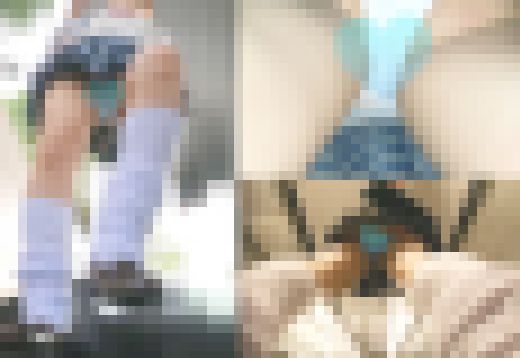 【ルーズ×青チェ♡最高美少女】【前面ローアングル激写成功&ガッツリ突っ込み手持ちカメラ】　サンプル画像3