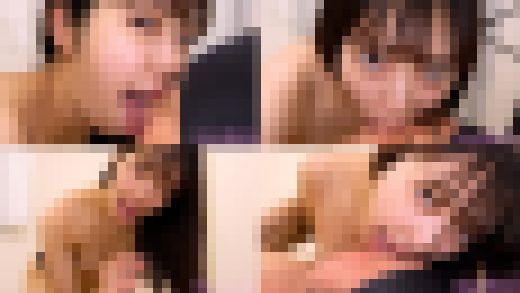 【舌フェチ唾フェチ】加賀美さらのエロい舌でたっぷり顔舐め鼻舐め＆手コキプレイ　サンプル画像1