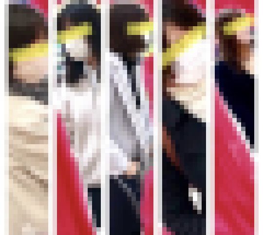 完全オリジナル素人逆さ撮り！黒ストッキングの奥様OL(熟女)達に特攻しました！16号機(スマホ撮り) サンプル画像