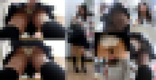 制服美少女の透けブラ・パンツ盗撮でめくって生尻もろ出し制服女子パンチラ盗撮動画　サンプル画像3