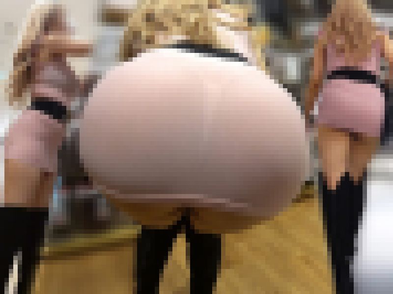 【フルHD 超高画質】【前編】エグい食い込みパンチラを魅せ付けるセクシー巨乳ギャル♪透け感もレベチです!! サンプル画像