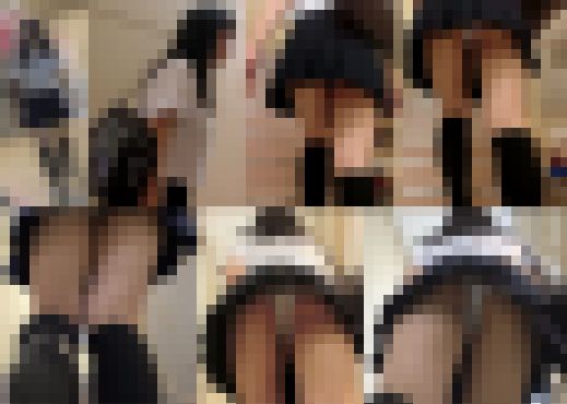 【第三者盗撮バレ】階段で制服少女を追い撮りパンチラで目撃されたハプニング動画　サンプル画像1
