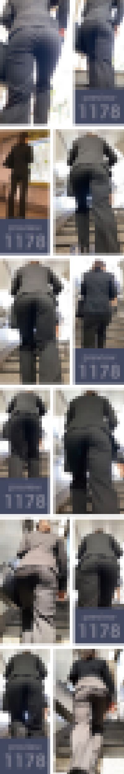 【1178】小動物の皮をかぶった殺チン兵器！ああ…皮を被ったボクの小動物も（以下略）ピチピチ黒パンツスーツ女子　サンプル画像1