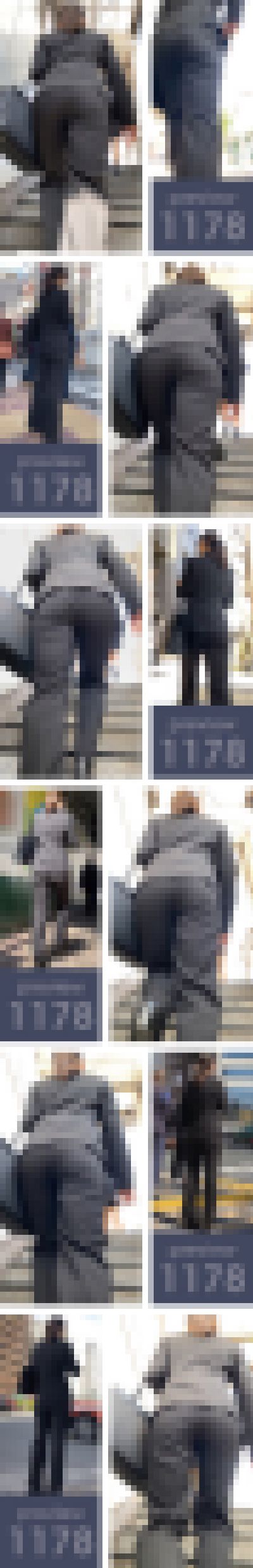 【1178】小動物の皮をかぶった殺チン兵器！ああ…皮を被ったボクの小動物も（以下略）ピチピチ黒パンツスーツ女子　サンプル画像2