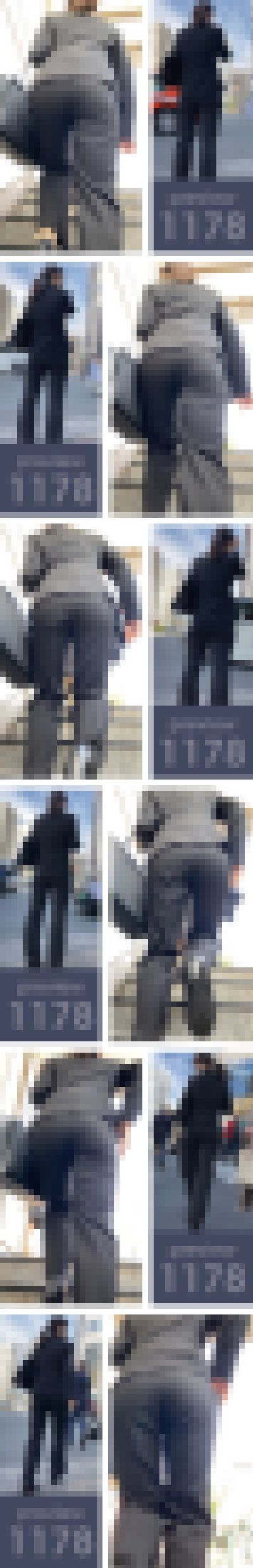 【1178】小動物の皮をかぶった殺チン兵器！ああ…皮を被ったボクの小動物も（以下略）ピチピチ黒パンツスーツ女子　サンプル画像3