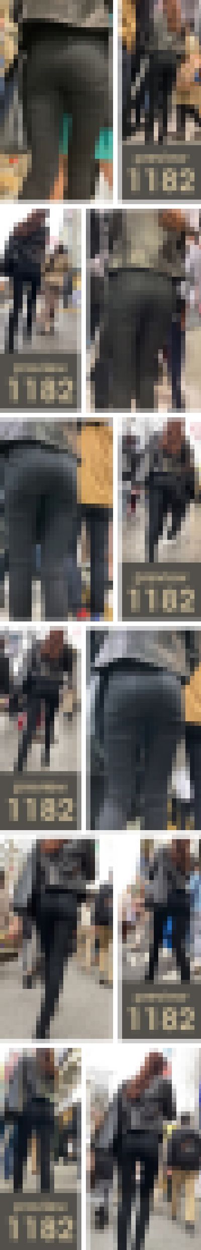 【1182】その全身黒づくめコーデ…まるで「くのいち」！ボクのニ〇ジャタートルも瞬殺して欲しい！ピチピチ黒スキニージーンズ女子　サンプル画像2