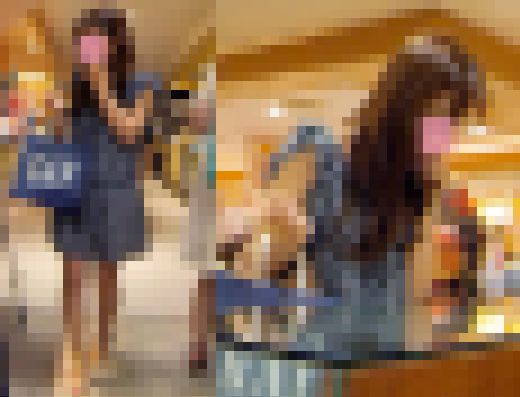 【再編集リマスター】フルHD高画質パンチラ逆さ撮り053　マン○ぷっくりJD　サンプル画像1