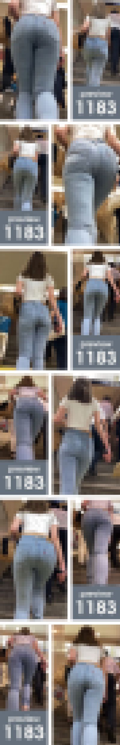 【1183】今回だけは声を大にして言いたい「尺じゃないのよ中身なのよ！」ピチピチスキニージーンズ女子　サンプル画像2