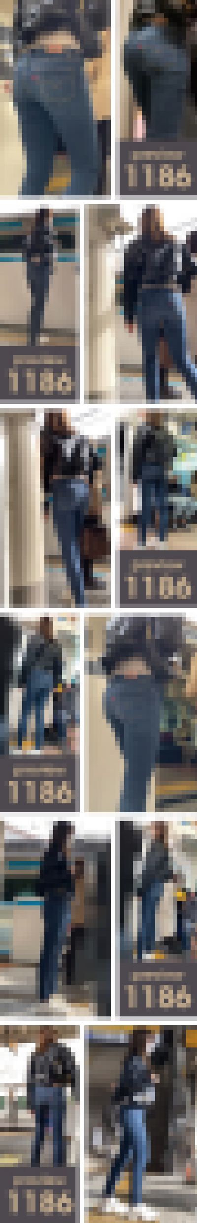 【1186】尻狙い?フロント狙い?いやいや…サイド狙いです!ピチピチスキニージーンズ女子 サンプル画像1