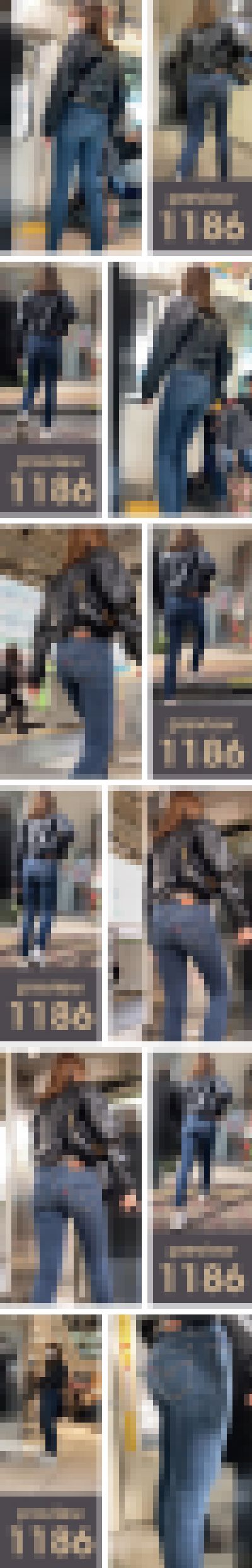 【1186】尻狙い?フロント狙い?いやいや…サイド狙いです!ピチピチスキニージーンズ女子 サンプル画像3