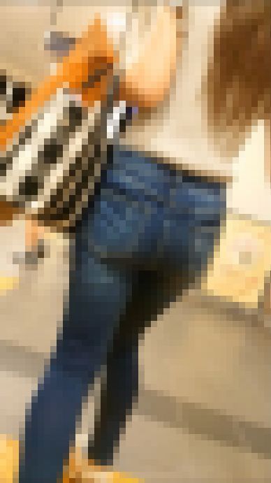 【食べ頃ヒップ】20代ピチピチ女子大学生のぴたぴたブルーデニム尻は最高の神尻です　サンプル画像1