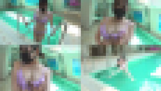 巨乳ビキニ娘とプールでデート（3）発情ビキニ娘が水中でエッチに責められちゃう編　サンプル画像1