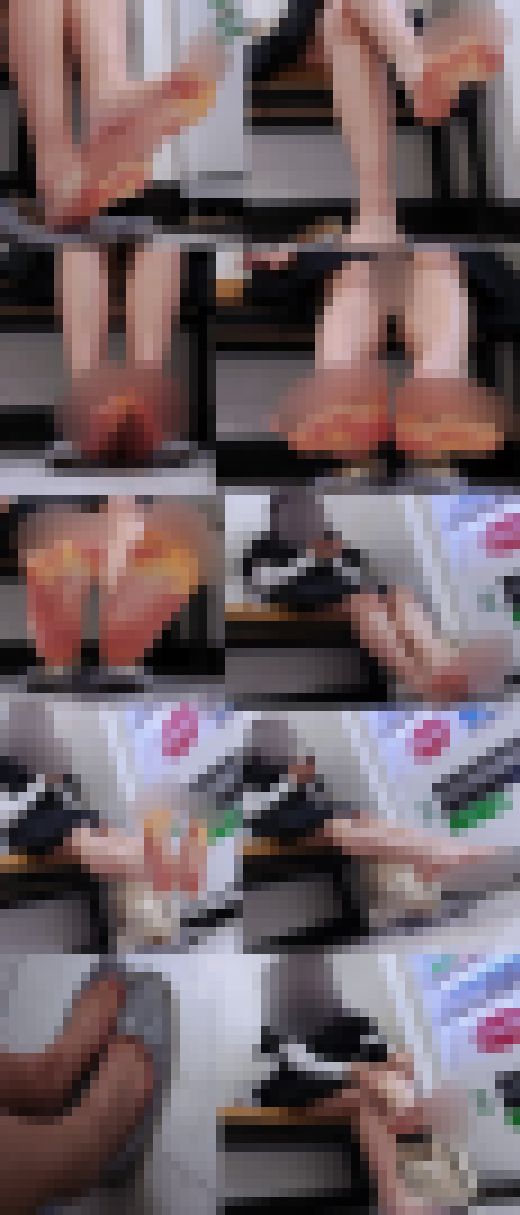 ４Ｋ★顔出し多め★ギャラ13万！コレが素足履き21時間の美少女が誇る”ホンモノ”のつま先だ②　サンプル画像1