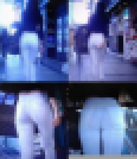 自分的最高傑作のうちの一つ①完全無欠の超絶美女がブランド白ピタパン履いてＴライン透かしてドエロ美尻ヒップ振って歩いてるよ　サンプル画像1