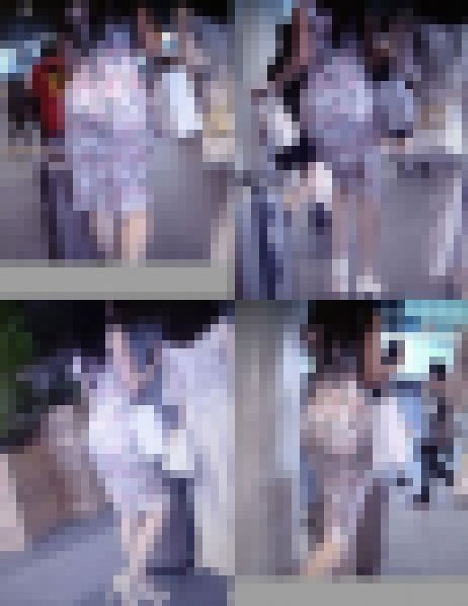 インフルエンサー系スーパーモデル級美女の体のライン丸わかりのペラワンピから巨美尻を突き出して歩く姿がメチャクチャエロい サンプル画像2