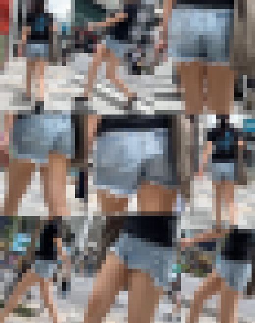 【通スピ＆スロー】生足、サンダル、デニムお尻！真夏の着衣お姉さまにキュンキュン！　サンプル画像1