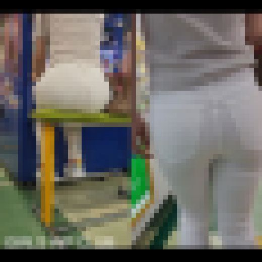 【20代ムチムチ】大きなお尻で白デニムを履くからパンティーが丸見え サンプル画像3