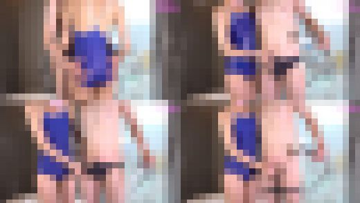 素人スク水娘とお触りOKな個人撮影（2） 競パン穿いたまま手コキ編　サンプル画像2