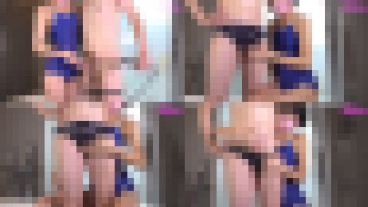 素人スク水娘とお触りOKな個人撮影（2） 競パン穿いたまま手コキ編　サンプル画像3