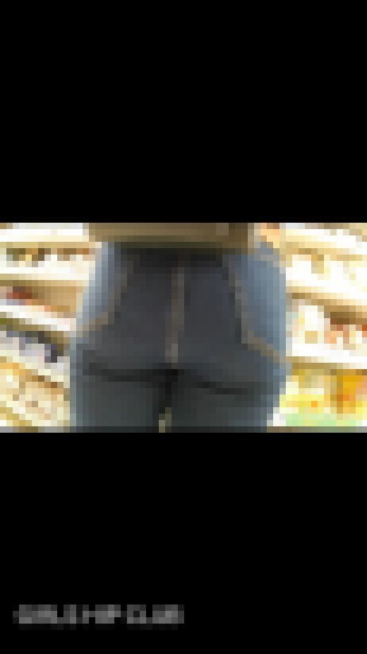 【超接写2】スキニーデニムで大きさ、形の良さがよく分かるデカ尻JD　サンプル画像1