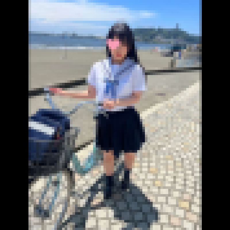 黒髪清楚系【個撮】K県立湘南女子K②_学校帰りの制服美小女とパパ活_中出し×2※所持に関して責任負いません サンプル画像