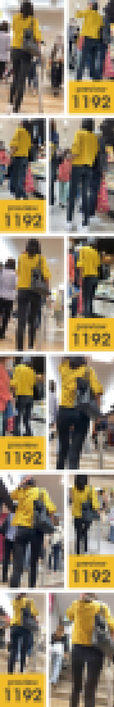 【1192】その徹底した黒と黄色のコーディネート…まるで重機！ピチピチ黒スキニージーンズ女子　サンプル画像2