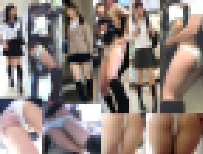 【痴漢3人SET】制服美少女達の両穴びしょ濡れ掻き回し痴漢セットSP サンプル画像