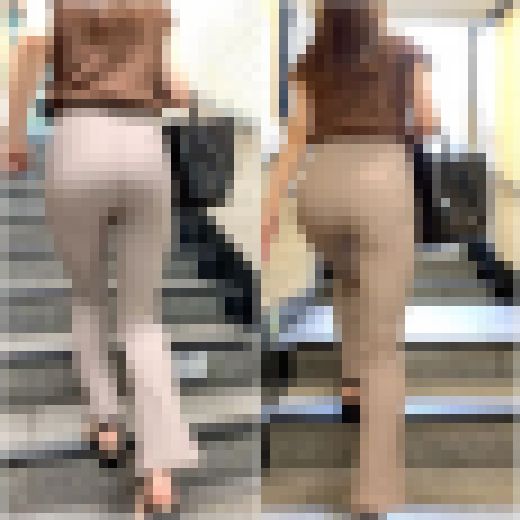 No.93「リブパンツ　プリ尻とクロッチまで透けるパンティーライン」　サンプル画像2