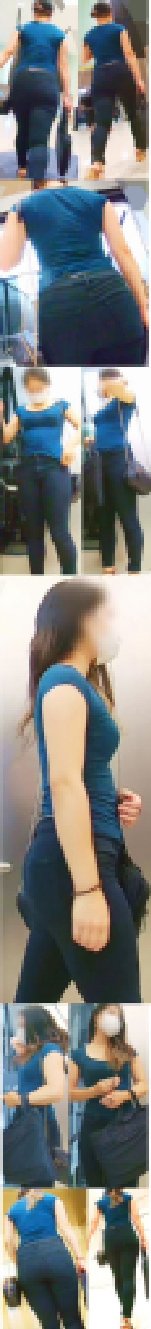 No.767肉感損なわずスタイリッシュなカラダ付きをピッタリファッションで見せつけるお姉さん　サンプル画像1