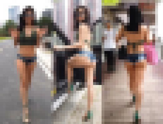 【ツレがこんなエロい格好で外出するなんて言うもんだからカメラ回して晒してやったwww】 サンプル画像