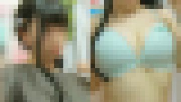 ハーフ系お姉さんの… メロン張りのおっぱい 僕のお店の試着室413 サンプル画像