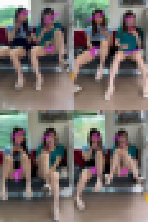 （顔モ無し）スタイル抜群ギャル2人の誘惑パンチラ☆　サンプル画像2