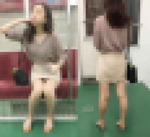 エロすぎるミニスカ美脚を組んで座る性格良なセクシー美女（後編）　サンプル画像3