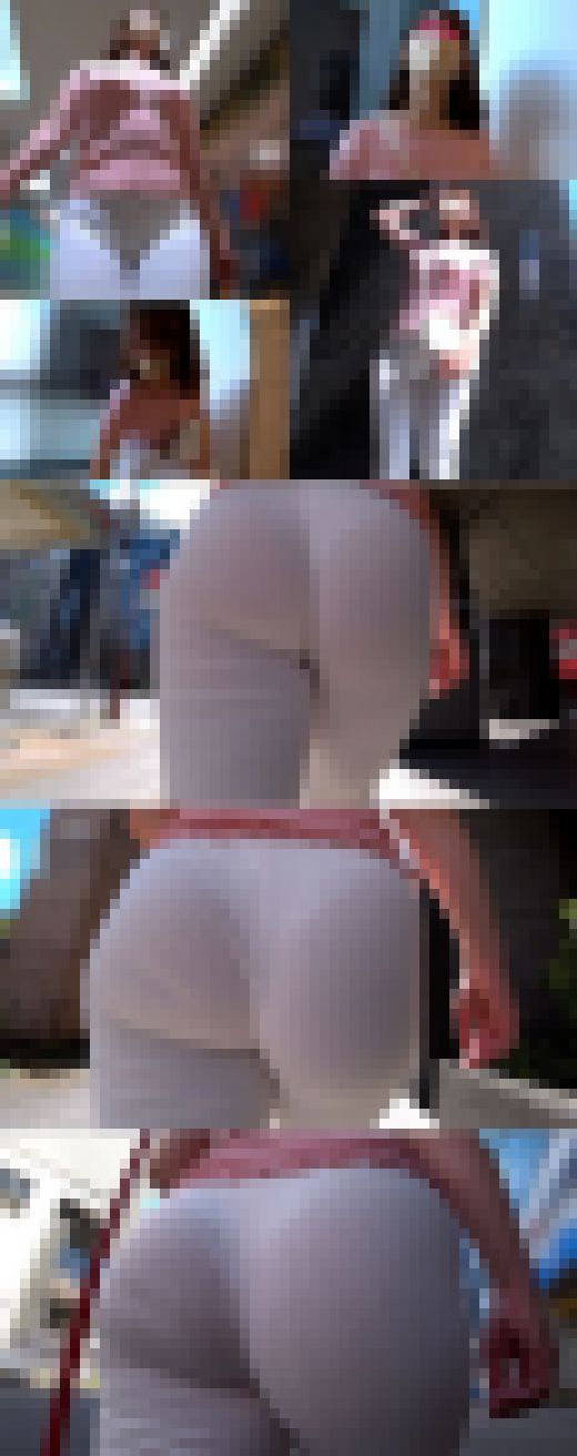 【デカ尻探訪】☆透けパンお姉さんの下半身揺さぶる重厚肉厚スタイル!!!　サンプル画像1