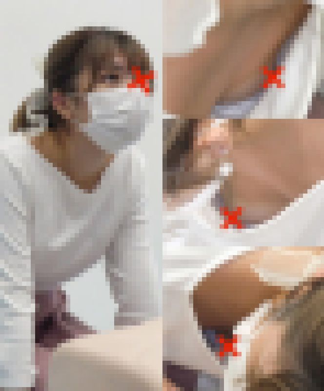 【胸チラ】救命講習㉘ 大学生二名 サンプル画像